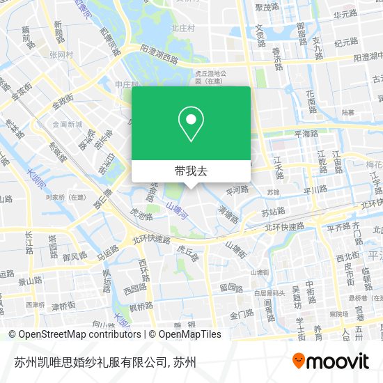 苏州凯唯思婚纱礼服有限公司地图
