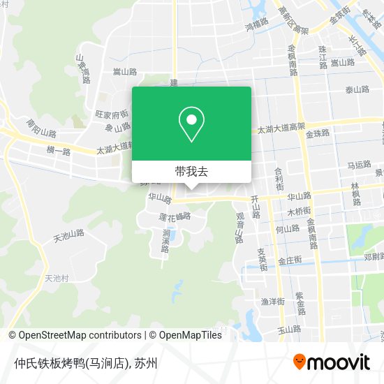 仲氏铁板烤鸭(马涧店)地图