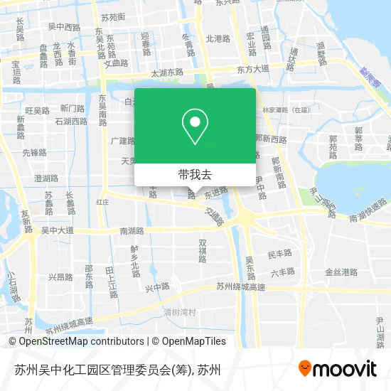 苏州吴中化工园区管理委员会(筹)地图