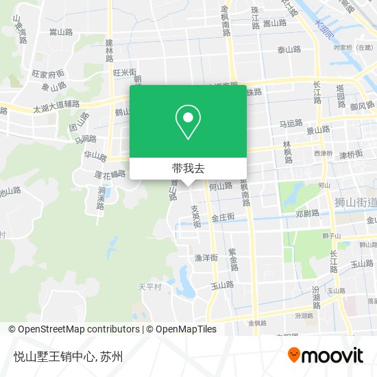 悦山墅王销中心地图