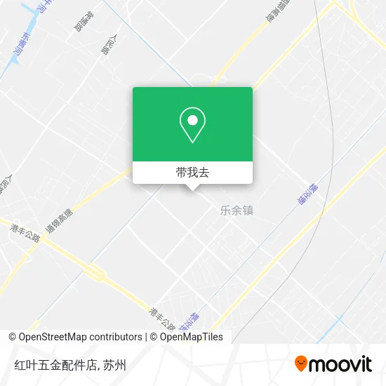 红叶五金配件店地图