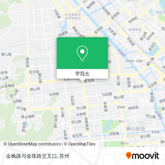 金枫路与金珠路交叉口地图