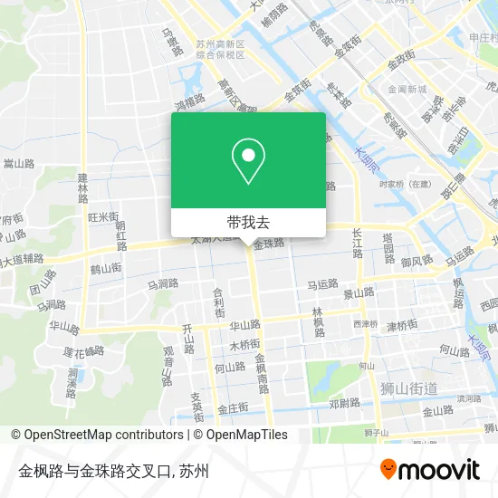 金枫路与金珠路交叉口地图