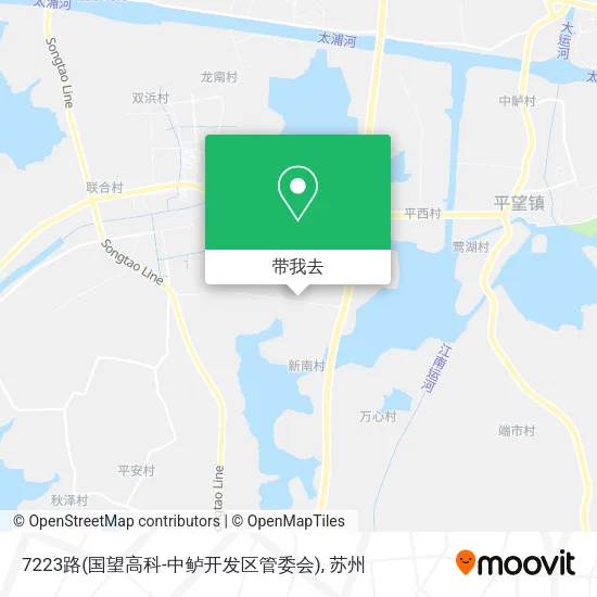 7223路(国望高科-中鲈开发区管委会)地图