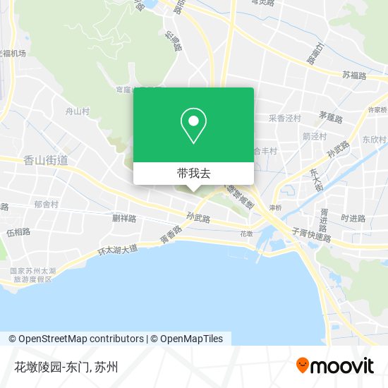 花墩陵园-东门地图