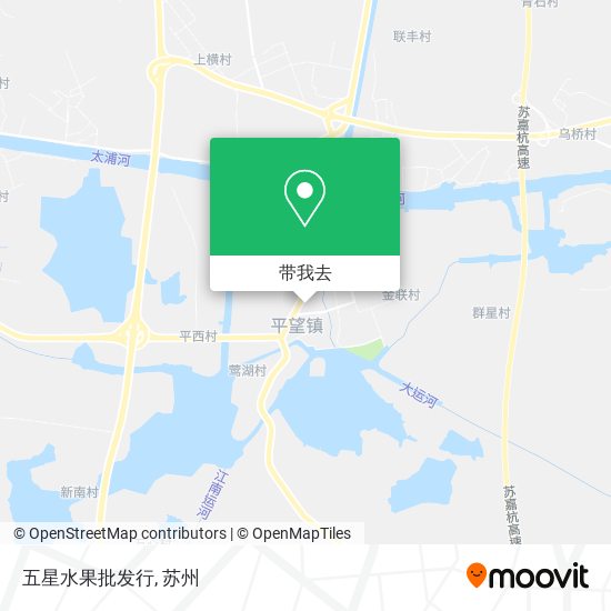 五星水果批发行地图