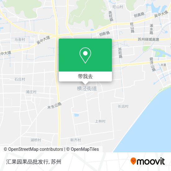 汇果园果品批发行地图