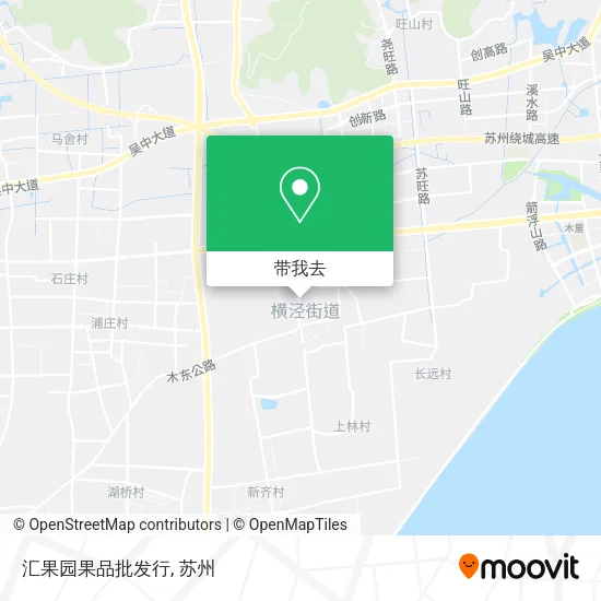 汇果园果品批发行地图