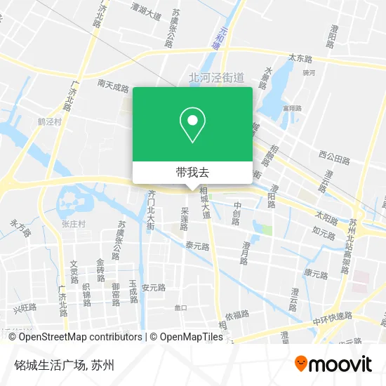 铭城生活广场地图