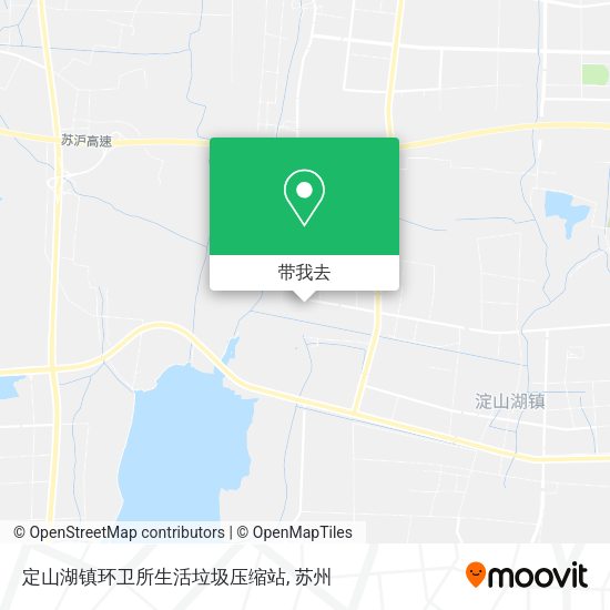 定山湖镇环卫所生活垃圾压缩站地图