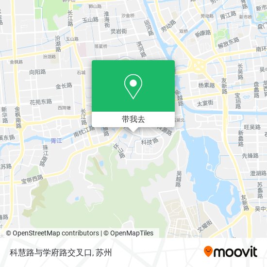 科慧路与学府路交叉口地图