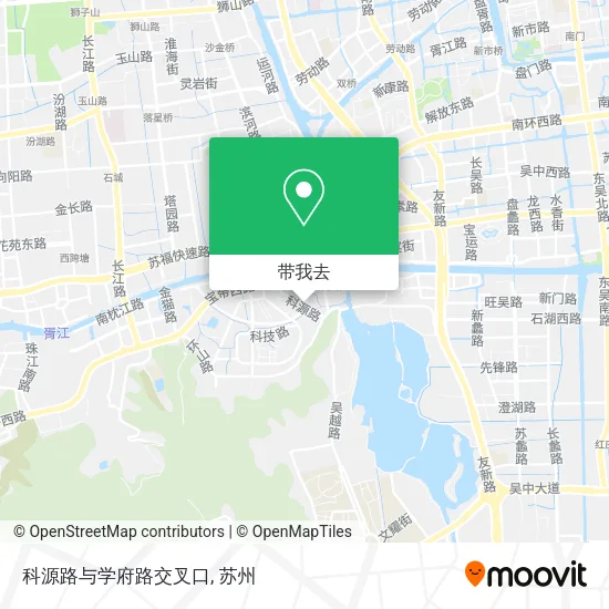 科源路与学府路交叉口地图