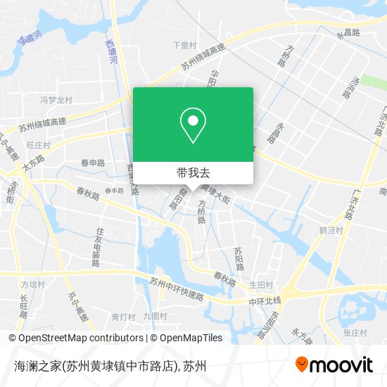 海澜之家(苏州黄埭镇中市路店)地图