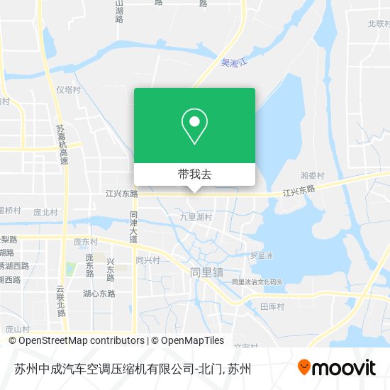 苏州中成汽车空调压缩机有限公司-北门地图