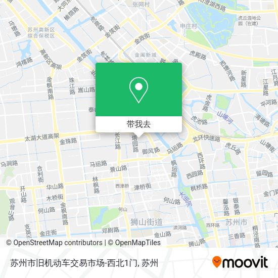 苏州市旧机动车交易市场-西北1门地图
