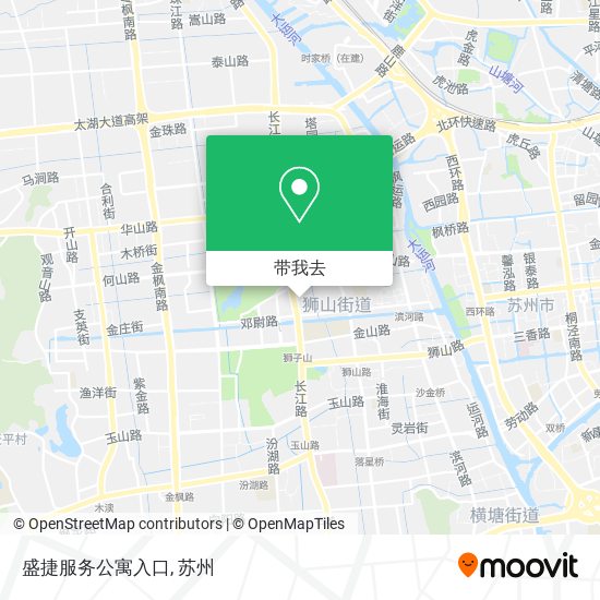 盛捷服务公寓入口地图