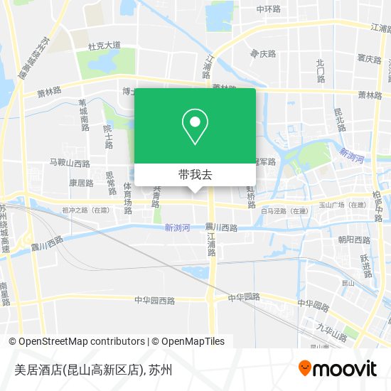 美居酒店(昆山高新区店)地图