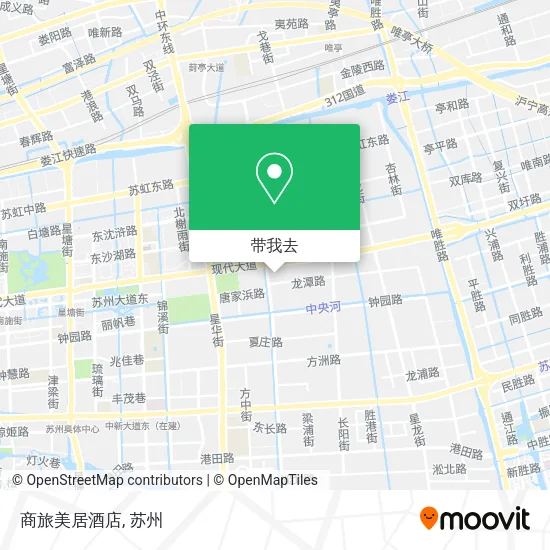 商旅美居酒店地图