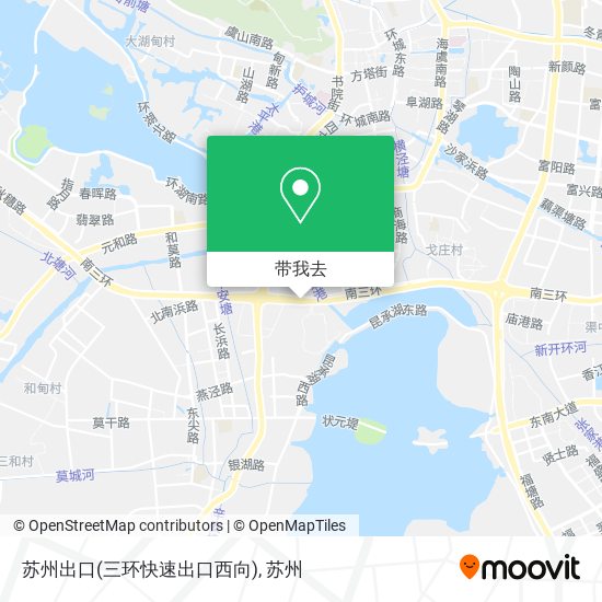 苏州出口(三环快速出口西向)地图