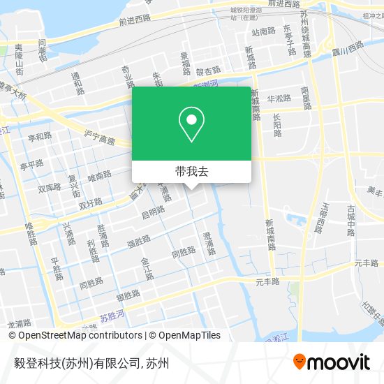 毅登科技(苏州)有限公司地图