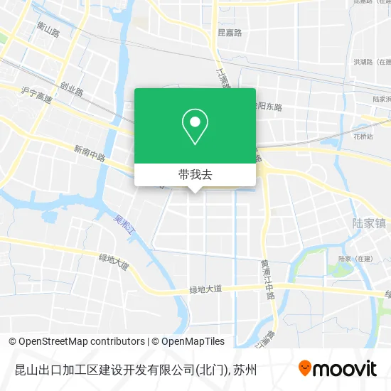 昆山出口加工区建设开发有限公司(北门)地图