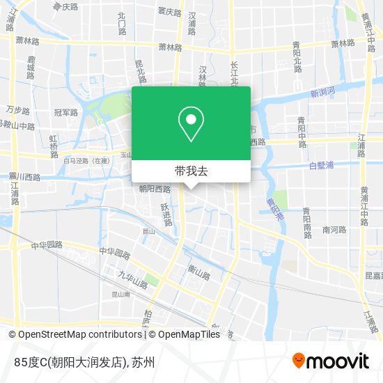 85度C(朝阳大润发店)地图