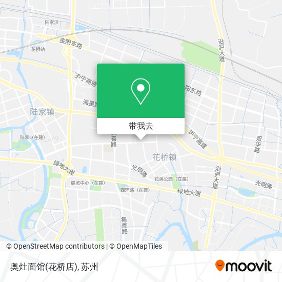 奥灶面馆(花桥店)地图