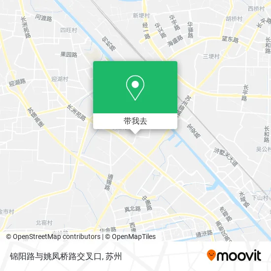 锦阳路与姚凤桥路交叉口地图