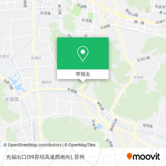 光福出口(S9苏绍高速西南向)地图