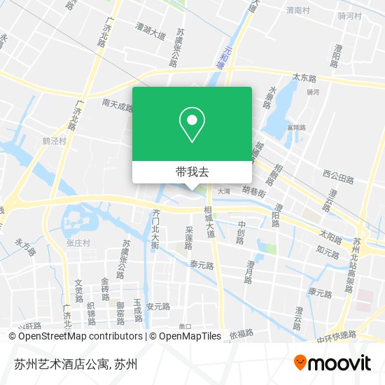 苏州艺术酒店公寓地图