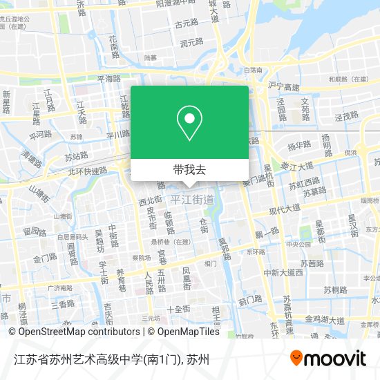 江苏省苏州艺术高级中学(南1门)地图
