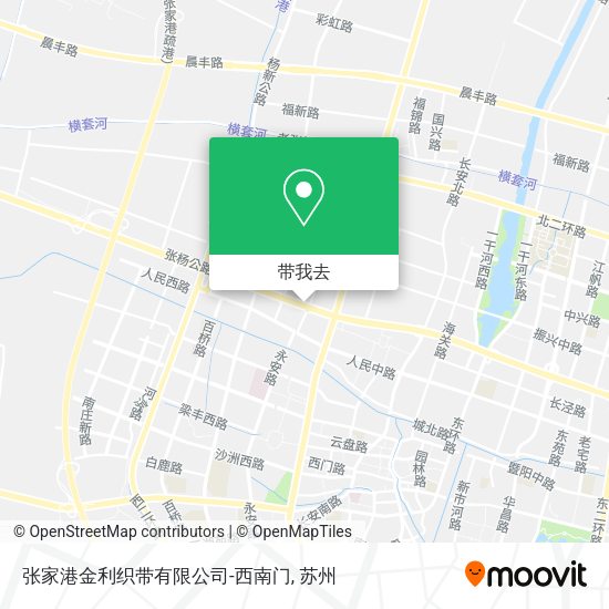 张家港金利织带有限公司-西南门地图