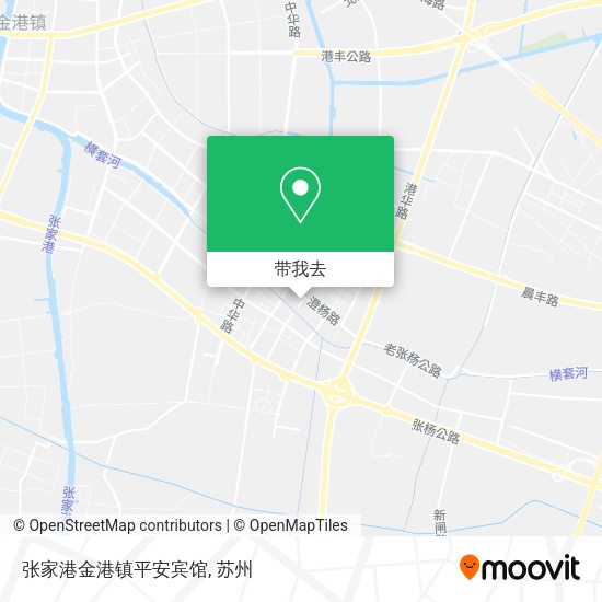 张家港金港镇平安宾馆地图