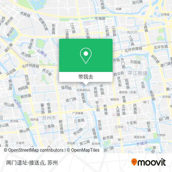 阊门遗址-接送点地图