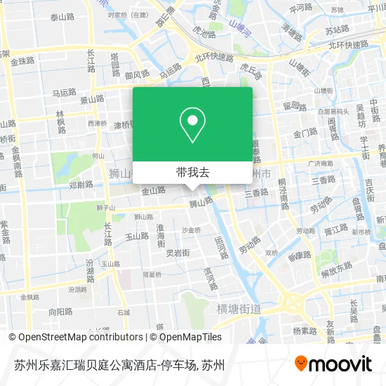 苏州乐嘉汇瑞贝庭公寓酒店-停车场地图