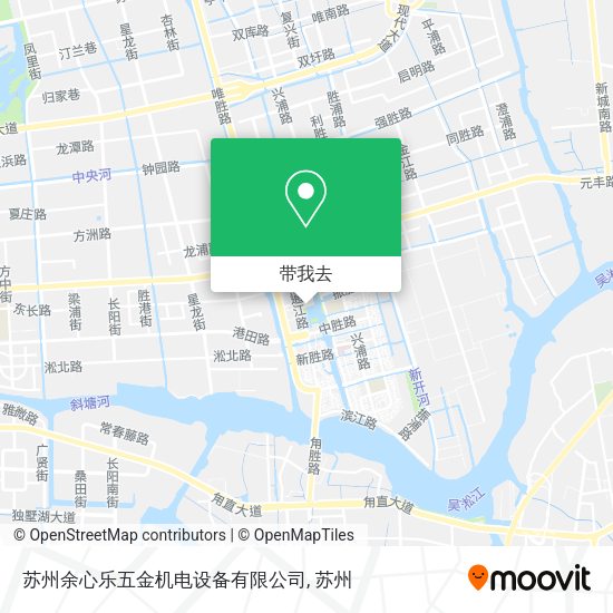 苏州余心乐五金机电设备有限公司地图