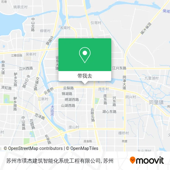 苏州市璞杰建筑智能化系统工程有限公司地图