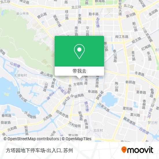 方塔园地下停车场-出入口地图