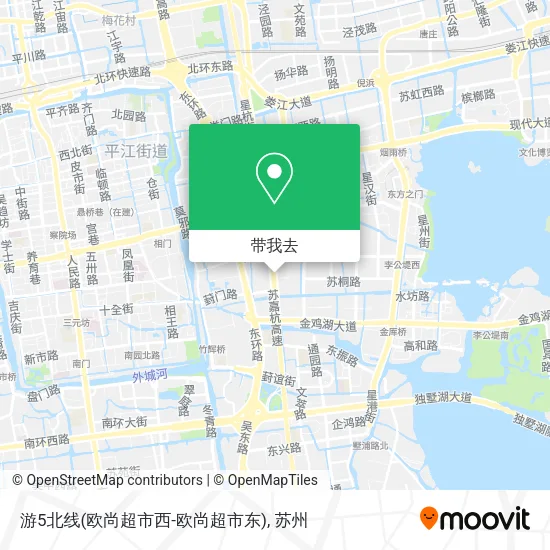 游5北线(欧尚超市西-欧尚超市东)地图