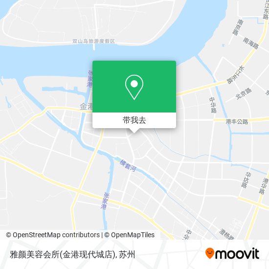 雅颜美容会所(金港现代城店)地图