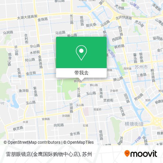 雷朋眼镜店(金鹰国际购物中心店)地图