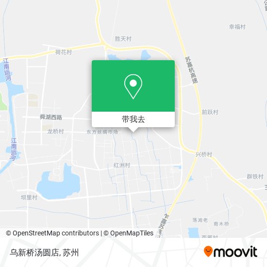 乌新桥汤圆店地图