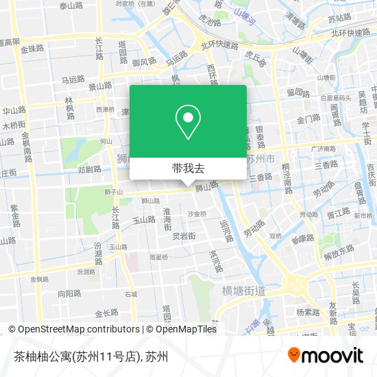 茶柚柚公寓(苏州11号店)地图