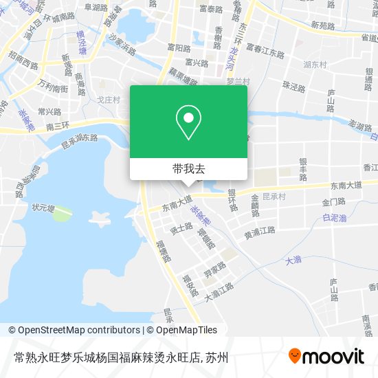 常熟永旺梦乐城杨国福麻辣烫永旺店地图