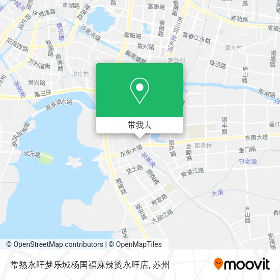 常熟永旺梦乐城杨国福麻辣烫永旺店地图
