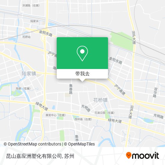 昆山嘉应洲塑化有限公司地图