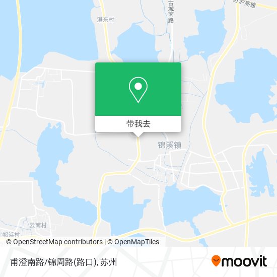 甫澄南路/锦周路(路口)地图