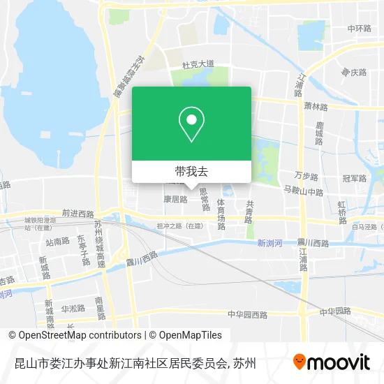 昆山市娄江办事处新江南社区居民委员会地图