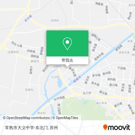 常熟市大义中学-东北门地图