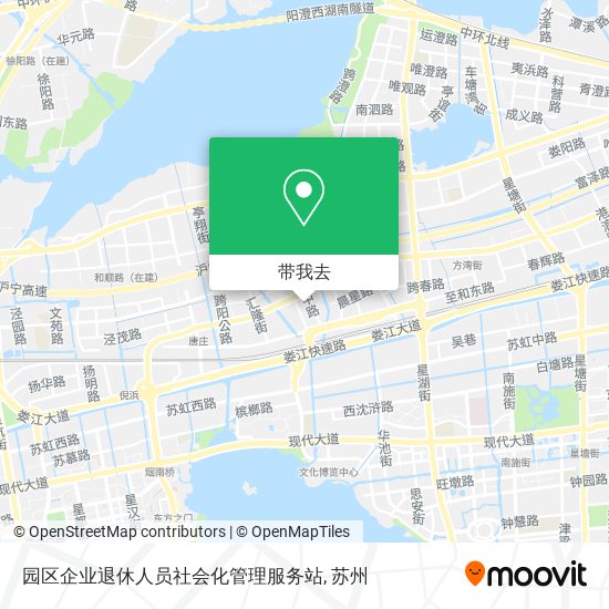 园区企业退休人员社会化管理服务站地图